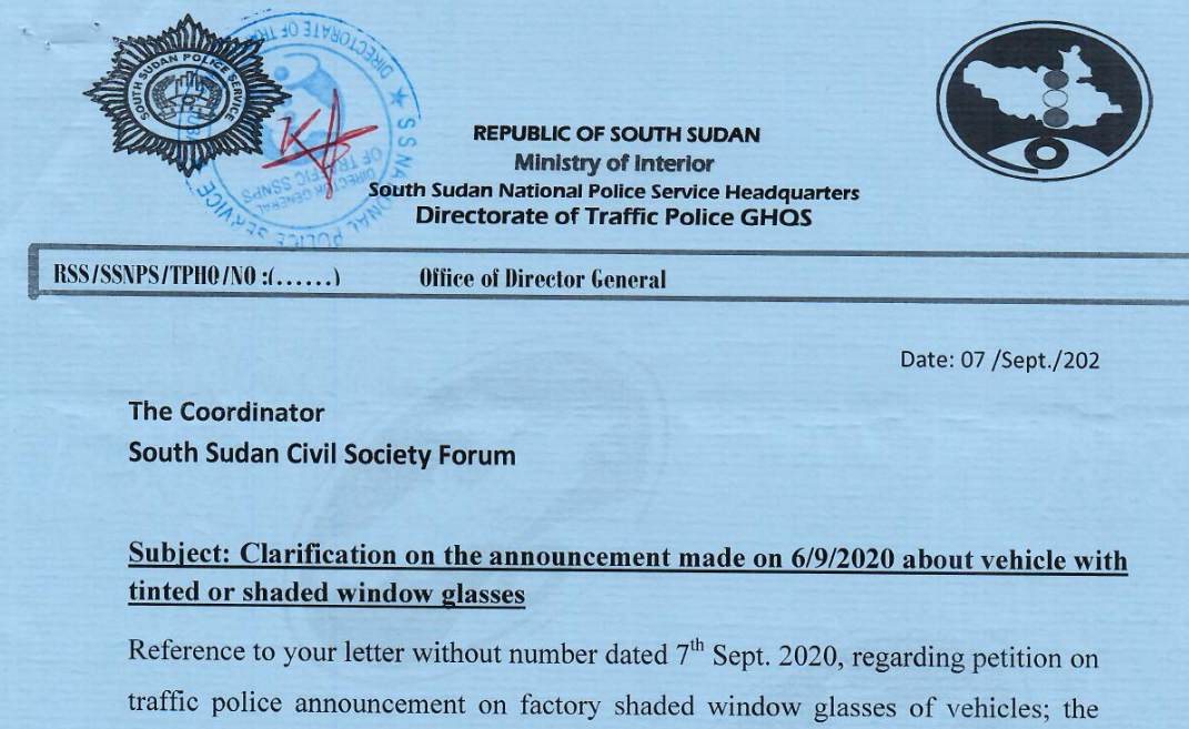 Read more about the article Traffic Police Feedback on SSCSF Petition on Traffic Police Announcement on Factory Shaded Window Glasses of Vehicles
